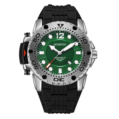 OCHSTIN 6124 Montre Homme Étanche Lumineuse Montre de Sport de Plein Air en Quartz Montre en Silicone