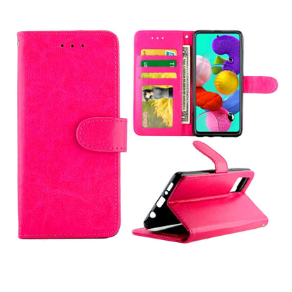Crazy Horse Texture Leather Horizontal Flip Protective Case with Holder & Card Slots & Wallet & Photo Frame, For Galaxy A51, For Galaxy A70S/A70, For Galaxy A90 5G, For LG W30, For Google Pixel4 XL, For OPPO Realme XT/X2