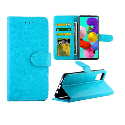 Crazy Horse Texture Leather Horizontal Flip Protective Case with Holder & Card Slots & Wallet & Photo Frame, For Galaxy A51, For Galaxy A70S/A70, For Galaxy A90 5G, For LG W30, For Google Pixel4 XL, For OPPO Realme XT/X2