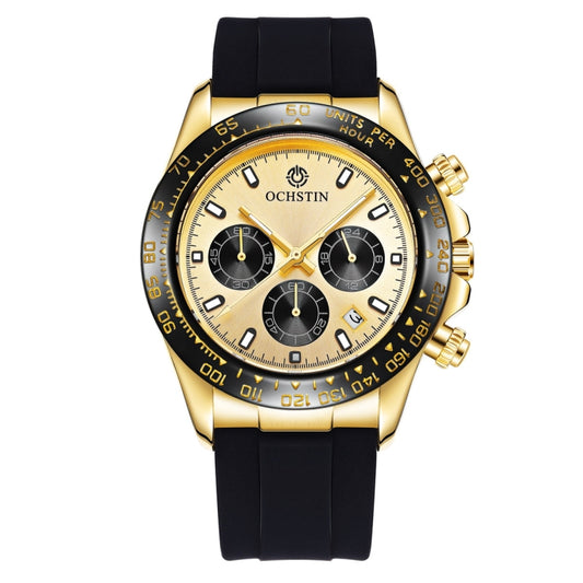 Montre multifonction à quartz OCHSTIN 6103, bracelet en silicone, étanche et lumineuse, style sport