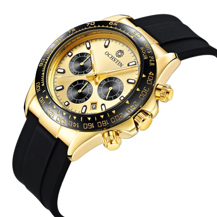 OCHSTIN 6103 Montre à quartz multifonction avec bracelet en silicone, lumineuse, étanche, pour le sport