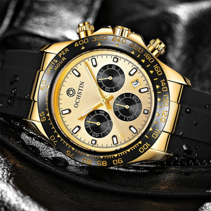 OCHSTIN 6103 Montre à quartz multifonction avec bracelet en silicone, lumineuse, étanche, pour le sport