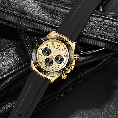 OCHSTIN 6103 Montre à quartz multifonction avec bracelet en silicone, lumineuse, étanche, pour le sport