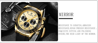 OCHSTIN 6103 Montre à quartz multifonction avec bracelet en silicone, lumineuse, étanche, pour le sport
