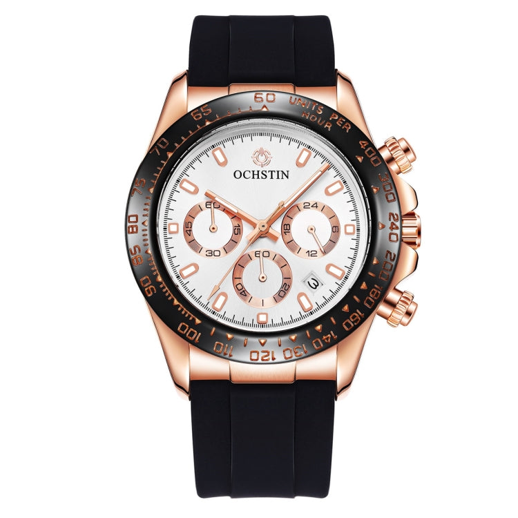 OCHSTIN 6103 Montre à quartz multifonction avec bracelet en silicone, lumineuse, étanche, pour le sport