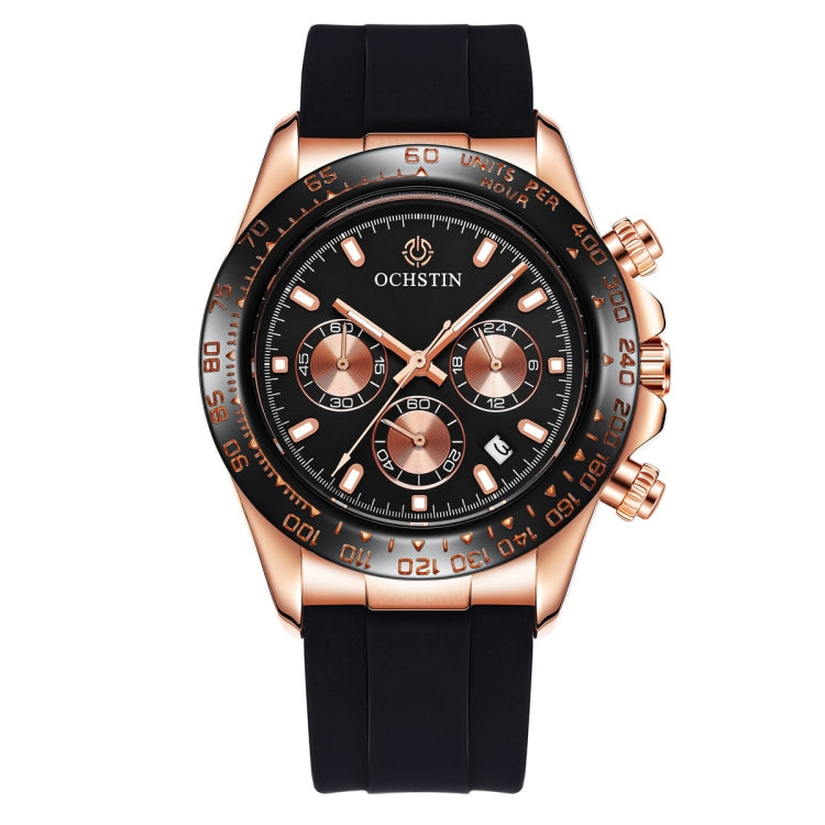 OCHSTIN 6103 Montre à quartz multifonction avec bracelet en silicone, lumineuse, étanche, pour le sport