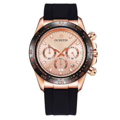 OCHSTIN 6103 Montre à quartz multifonction avec bracelet en silicone, lumineuse, étanche, pour le sport