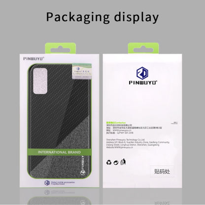 PINWUYO Rong Series  Shockproof PC + TPU+ Chemical Fiber Cloth Protective Cover, For Galaxy S20, For Galaxy S20+, For Google Pixel4, For Google Pixel4 XL
