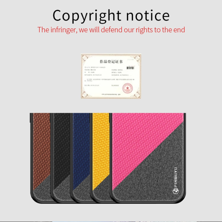 PINWUYO Rong Series  Shockproof PC + TPU+ Chemical Fiber Cloth Protective Cover, For Galaxy S20, For Galaxy S20+, For Google Pixel4, For Google Pixel4 XL
