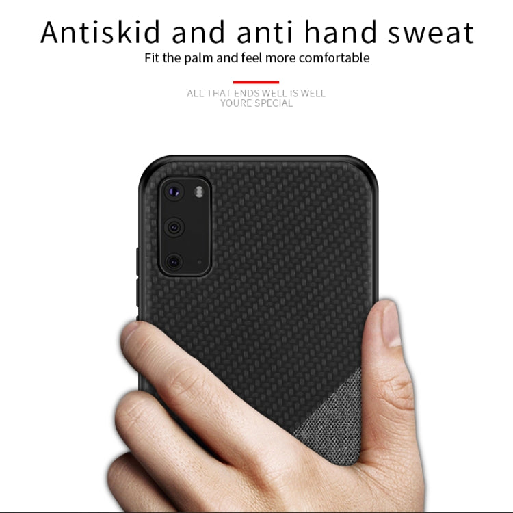 PINWUYO Rong Series  Shockproof PC + TPU+ Chemical Fiber Cloth Protective Cover, For Galaxy S20, For Galaxy S20+, For Google Pixel4, For Google Pixel4 XL