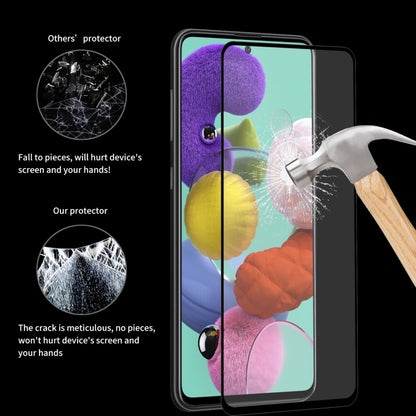 ENKAY Hat-Prince Full Glue 0.26mm 9H 2.5D Tempered Glass Full Coverage Film, For Galaxy A51, For Galaxy A71