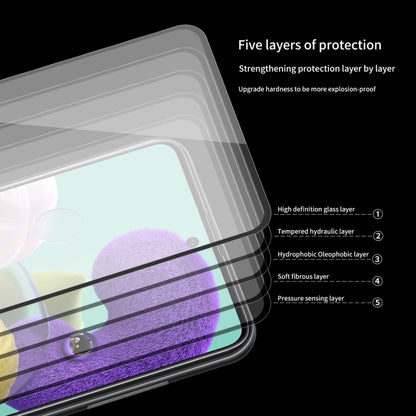 ENKAY Hat-Prince Full Glue 0.26mm 9H 2.5D Tempered Glass Full Coverage Film, For Galaxy A51, For Galaxy A71