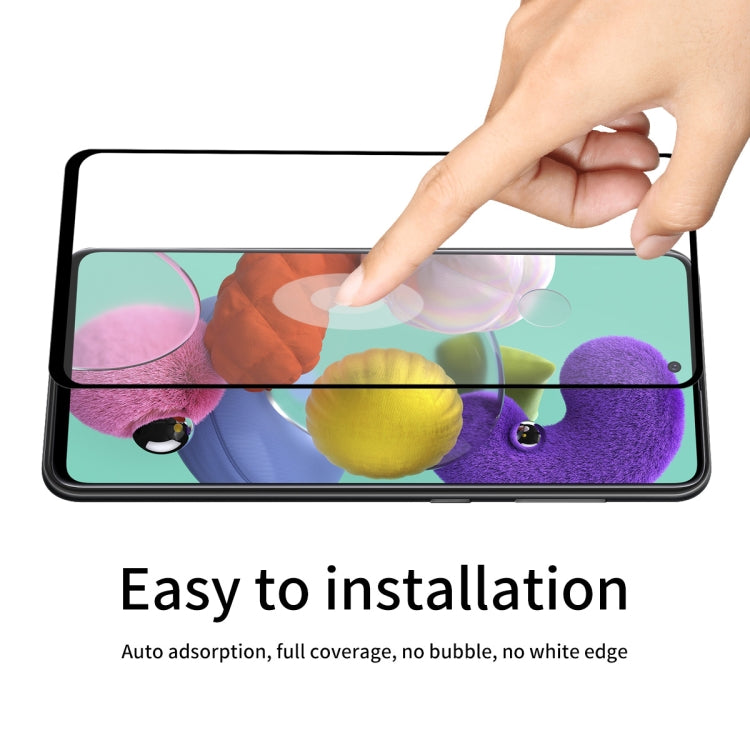 ENKAY Hat-Prince Full Glue 0.26mm 9H 2.5D Tempered Glass Full Coverage Film, For Galaxy A51, For Galaxy A71