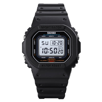 Montre électronique multifonction Skmei 1608 pour étudiant, étanche, avec chronométrage, en silicone, sport