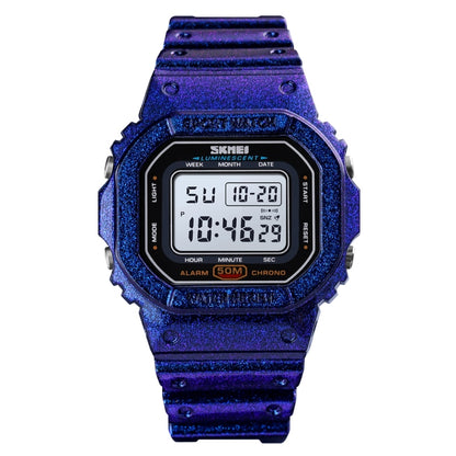 Montre électronique multifonction Skmei 1608 pour étudiant, étanche, avec chronométrage, en silicone, sport