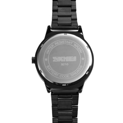 Skmei 9210 Montre-bracelet Homme Tendance Affaires Surface Tridimensionnelle Simple Étanche Or Quartz Montre Homme, Pour Hommes
