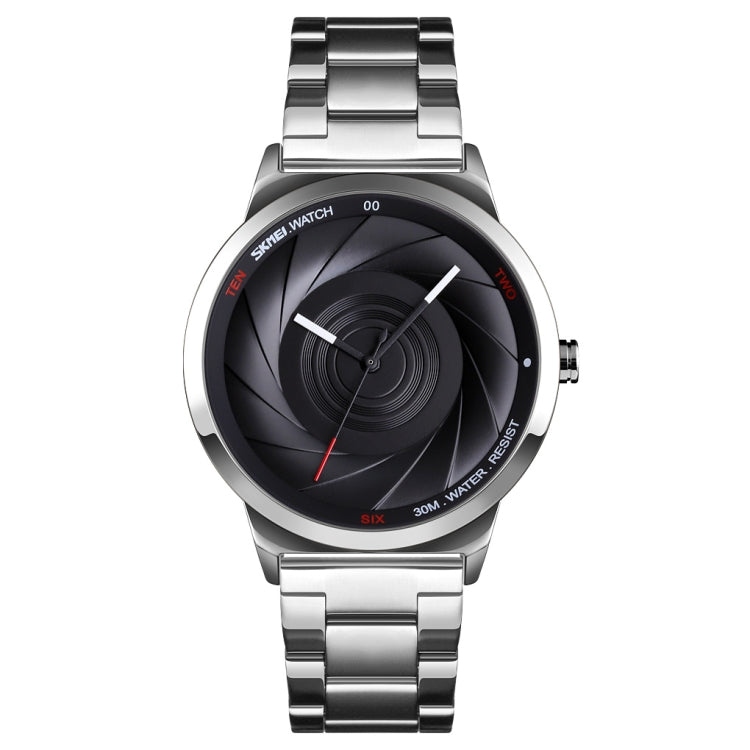 Skmei 9210 Montre-bracelet Homme Tendance Affaires Surface Tridimensionnelle Simple Étanche Or Quartz Montre Homme, Pour Hommes