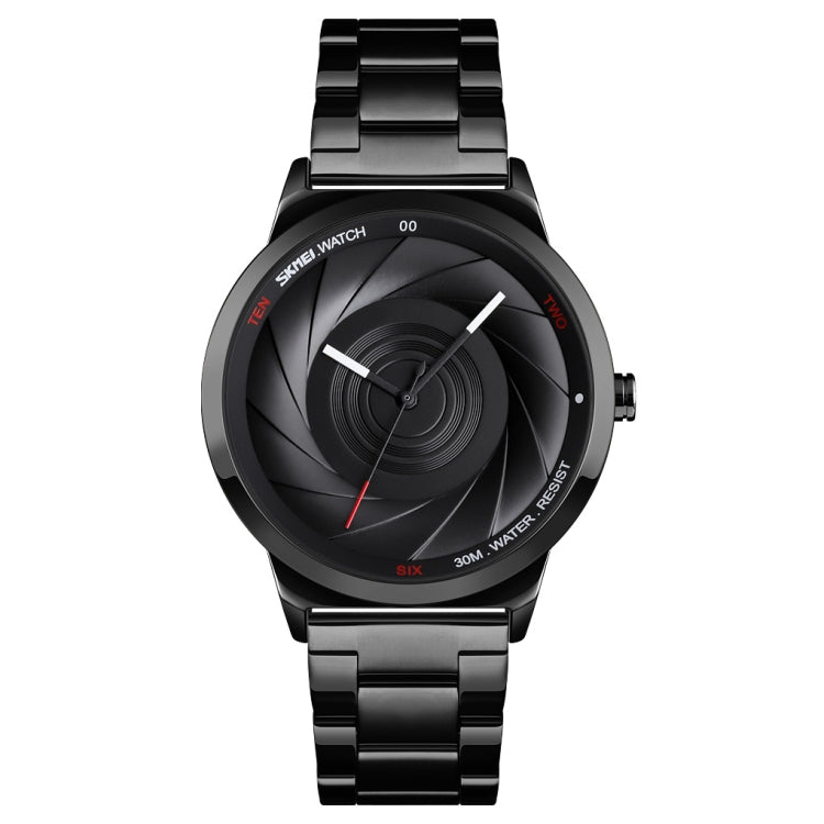 Skmei 9210 Montre-bracelet Homme Tendance Affaires Surface Tridimensionnelle Simple Étanche Or Quartz Montre Homme, Pour Hommes