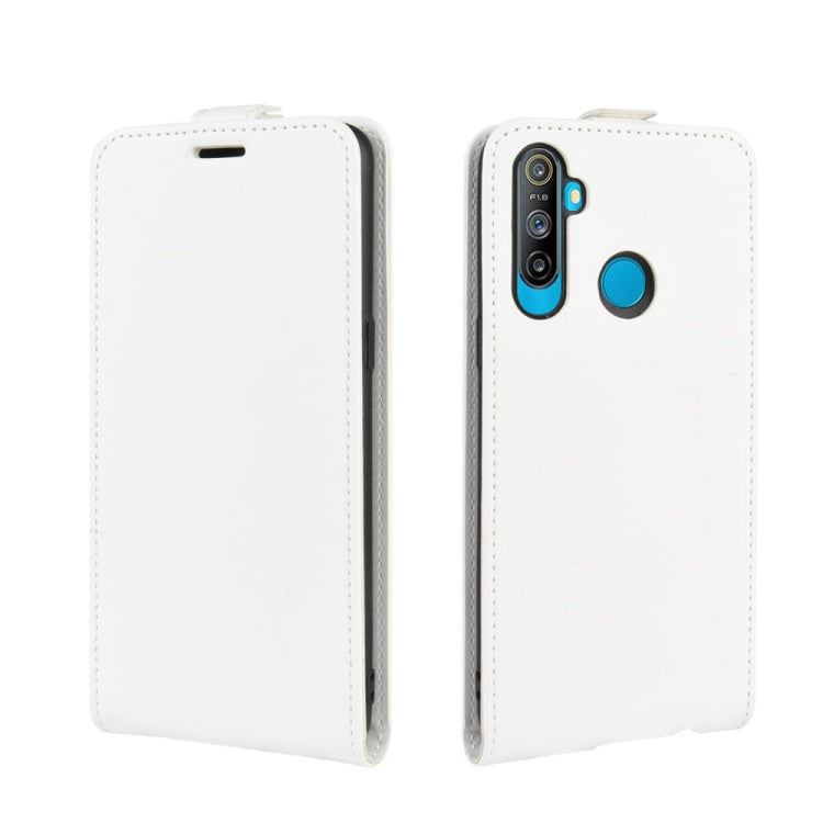 For OPPO Realme C3 (3 Cameras) / Realme 5 R64 Texture Single Vertical Flip PU Leather Protective Case with Card Slot & Photo Frame, For OPPO Realme C3 (3 Cameras)