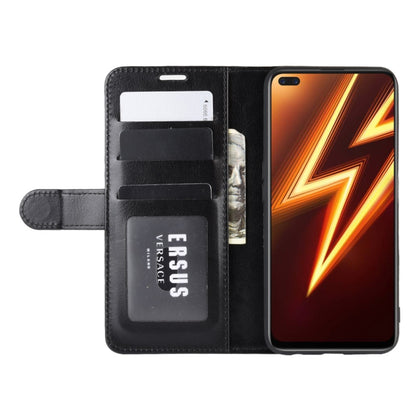 For OPPO Realme 6 Pro R64 Texture Single Horizontal Flip Protective Case with Holder & Card Slots & Wallet& Photo Frame