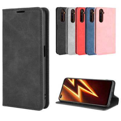 For OPPO Realme 6 Pro Retro-skin Business Magnetic Suction Leather Case with Holder & Card Slots & Wallet, For OPPO Realme 6 Pro