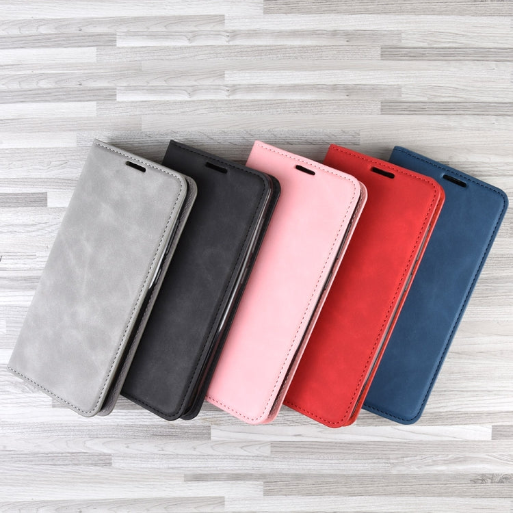 For OPPO Realme 6 Pro Retro-skin Business Magnetic Suction Leather Case with Holder & Card Slots & Wallet, For OPPO Realme 6 Pro