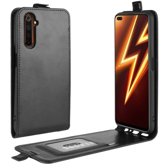 For OPPO Realme 6 Pro R64 Texture Single Vertical Flip Leather Protective Case with Card Slots & Photo Frame