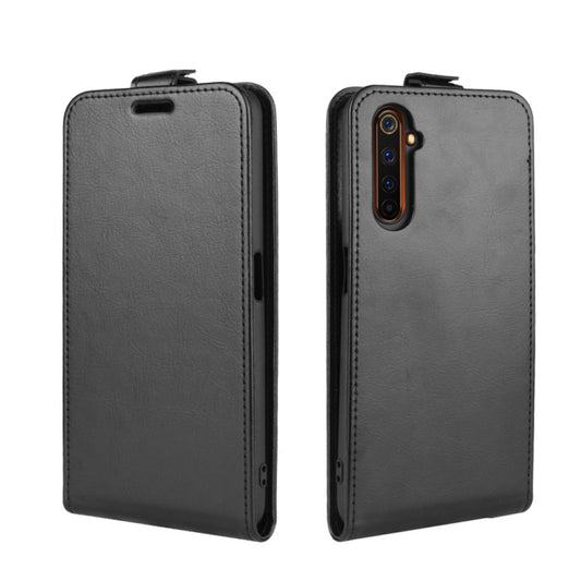 For OPPO Realme 6 Pro R64 Texture Single Vertical Flip Leather Protective Case with Card Slots & Photo Frame