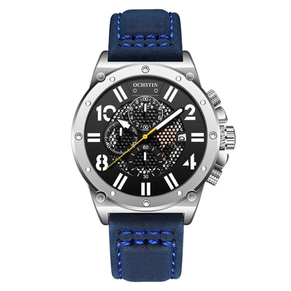 Montre Homme Ochstin 6122 Multifonction Quartz Sport Lumineuse Étanche Calendrier Cuir