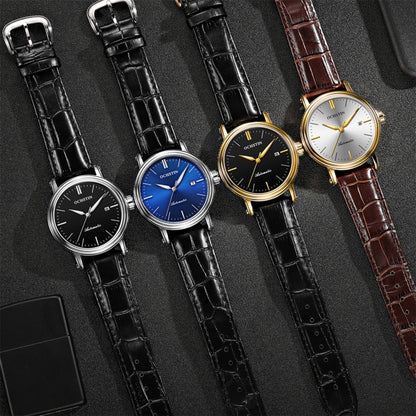 Ochstin 2024 Montre mécanique automatique pour hommes Étanche Calendrier Cuir Affaires Montre mécanique pour hommes