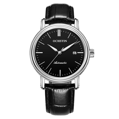 Ochstin 2024 Montre mécanique automatique pour hommes Étanche Calendrier Cuir Affaires Montre mécanique pour hommes