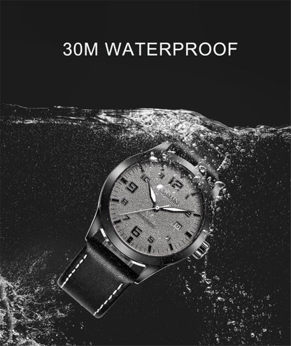 Ochstin 62028 Fashion Vollautomatische Mechanische Uhr Wasserdichte Herren Freizeituhr Mechanische Uhr Kalender Leder Uhr