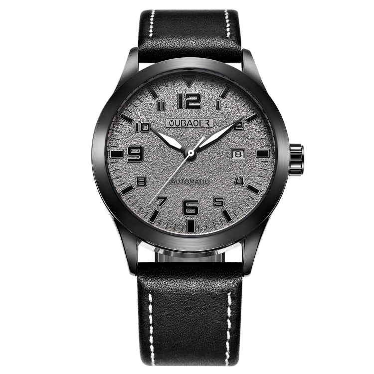 Ochstin 62028 Fashion Vollautomatische Mechanische Uhr Wasserdichte Herren Freizeituhr Mechanische Uhr Kalender Leder Uhr