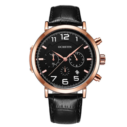 Ochstin 6105 Montre multifonction décontractée pour homme, étanche, à quartz, avec bracelet