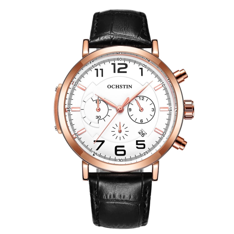 Ochstin 6105 Montre multifonction décontractée pour homme, étanche, à quartz, avec bracelet