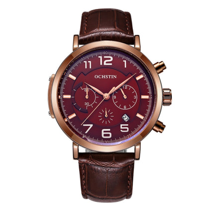 Ochstin 6105 Montre multifonction décontractée pour homme, étanche, à quartz, avec bracelet