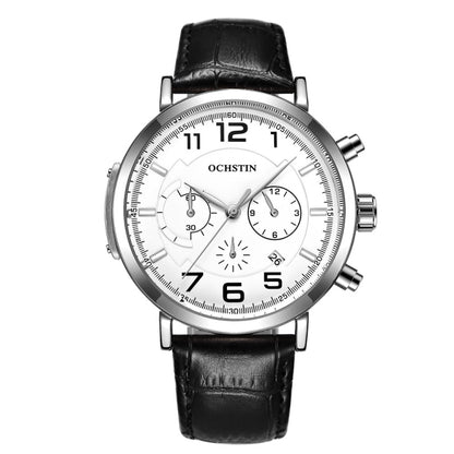 Ochstin 6105 Montre multifonction décontractée pour homme, étanche, à quartz, avec bracelet