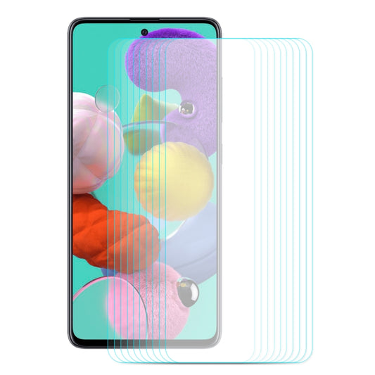Lot de 10 films en verre trempé ENKAY Hat-Prince 0,26 mm 9H 2,5D à bords incurvés, pour Galaxy A51, pour Galaxy A71, pour Xiaomi Redmi K30/K30 Pro, pour Xiaomi Redmi Note 9/Note 9 Pro, pour Huawei Nova 6 SE/P40 Lite