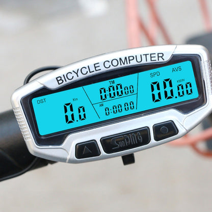 SUNDING SD-558A Bicycle Computer Wired Stopwatch Bicycle Speedometer Digital Odometer Rainproof LCD Backlight Stopwatch, SD-558A