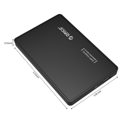 ORICO 2588US3-V1 2.5 inch USB3.0 Hard Drive Enclosure, Silver, Red, Blue, Black