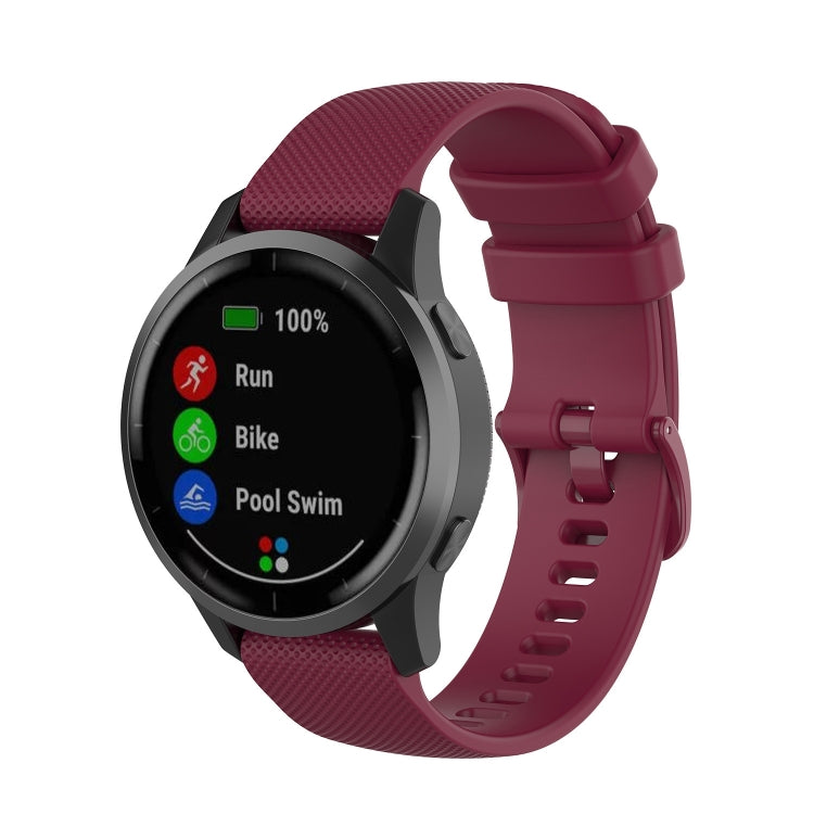 For Garmin Vivoactive 4 22mm Silicone Strap