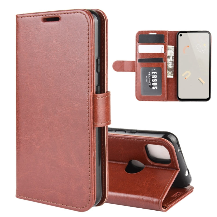For Google Pixel 4A R64 Texture Single Horizontal Flip Protective Case with Holder & Card Slots & Wallet& Photo Frame, For Google Pixel 4A