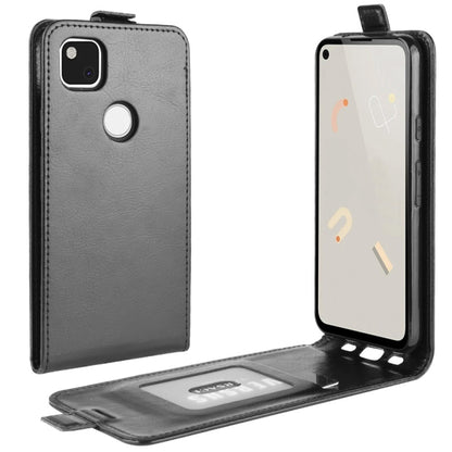 For Google Pixel 4a R64 Texture Single Vertical Flip Leather Protective Case with Card Slots & Photo Frame, For Google Pixel 4a