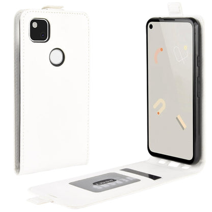 For Google Pixel 4a R64 Texture Single Vertical Flip Leather Protective Case with Card Slots & Photo Frame, For Google Pixel 4a