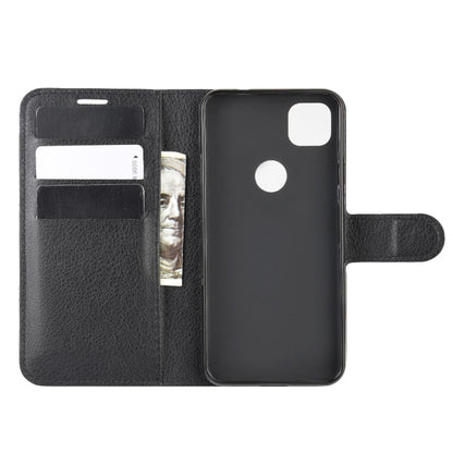 For Google Pixel 4a Litchi Texture Horizontal Flip Protective Case with Holder & Card Slots & Wallet, For Google Pixel 4a