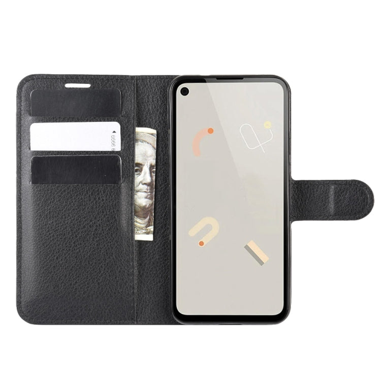 For Google Pixel 4a Litchi Texture Horizontal Flip Protective Case with Holder & Card Slots & Wallet, For Google Pixel 4a