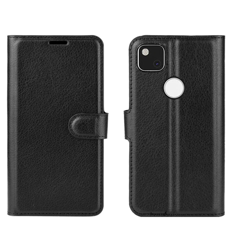 For Google Pixel 4a Litchi Texture Horizontal Flip Protective Case with Holder & Card Slots & Wallet, For Google Pixel 4a