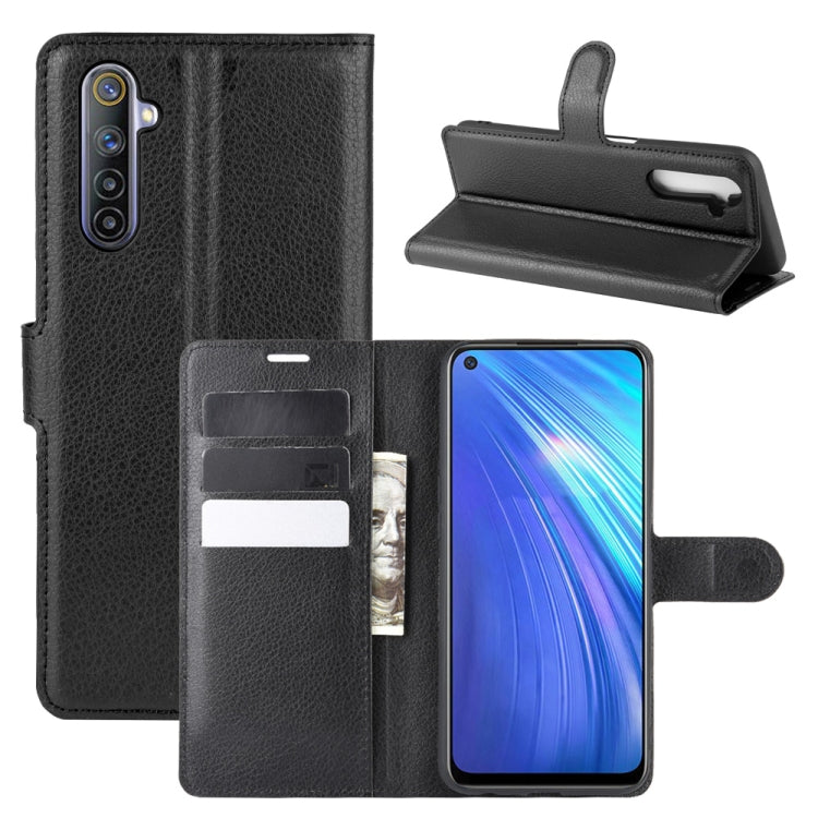 For OPPO Realme 6 Litchi Texture Horizontal Flip Protective Case with Holder & Card Slots & Wallet, For OPPO Realme 6, For OPPO  Realme 6