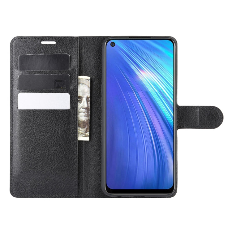 For OPPO Realme 6 Litchi Texture Horizontal Flip Protective Case with Holder & Card Slots & Wallet, For OPPO Realme 6, For OPPO  Realme 6