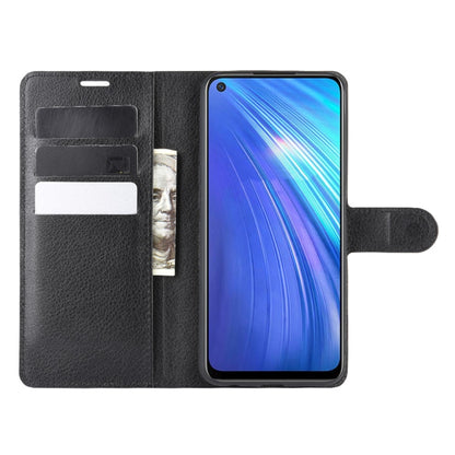 For OPPO Realme 6 Litchi Texture Horizontal Flip Protective Case with Holder & Card Slots & Wallet, For OPPO Realme 6, For OPPO  Realme 6